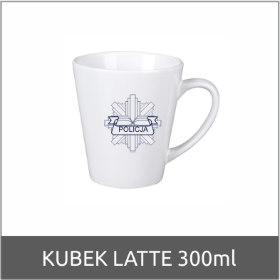 kubek latte 300ml nadruk logo